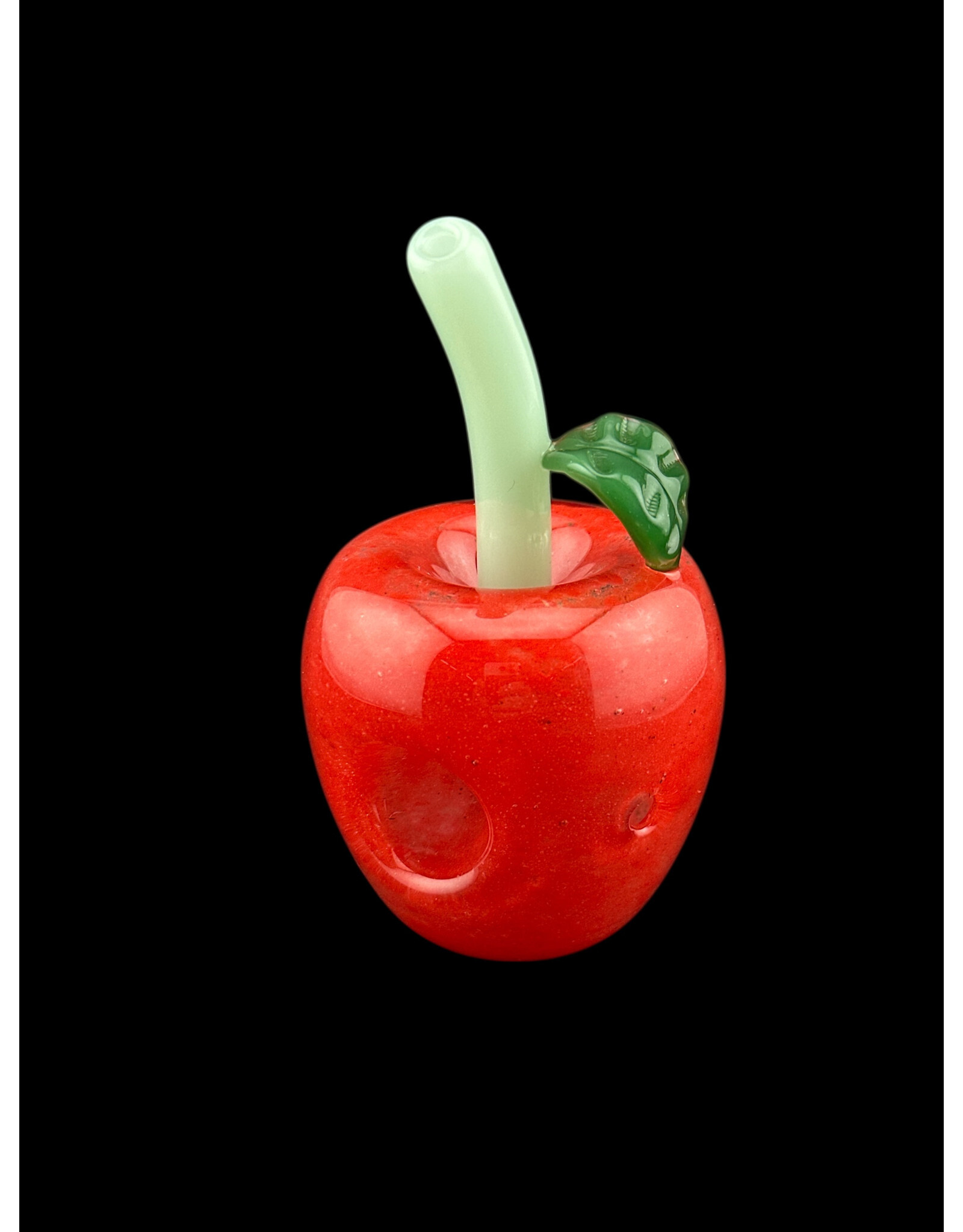 Red Glass Apple Pipe
