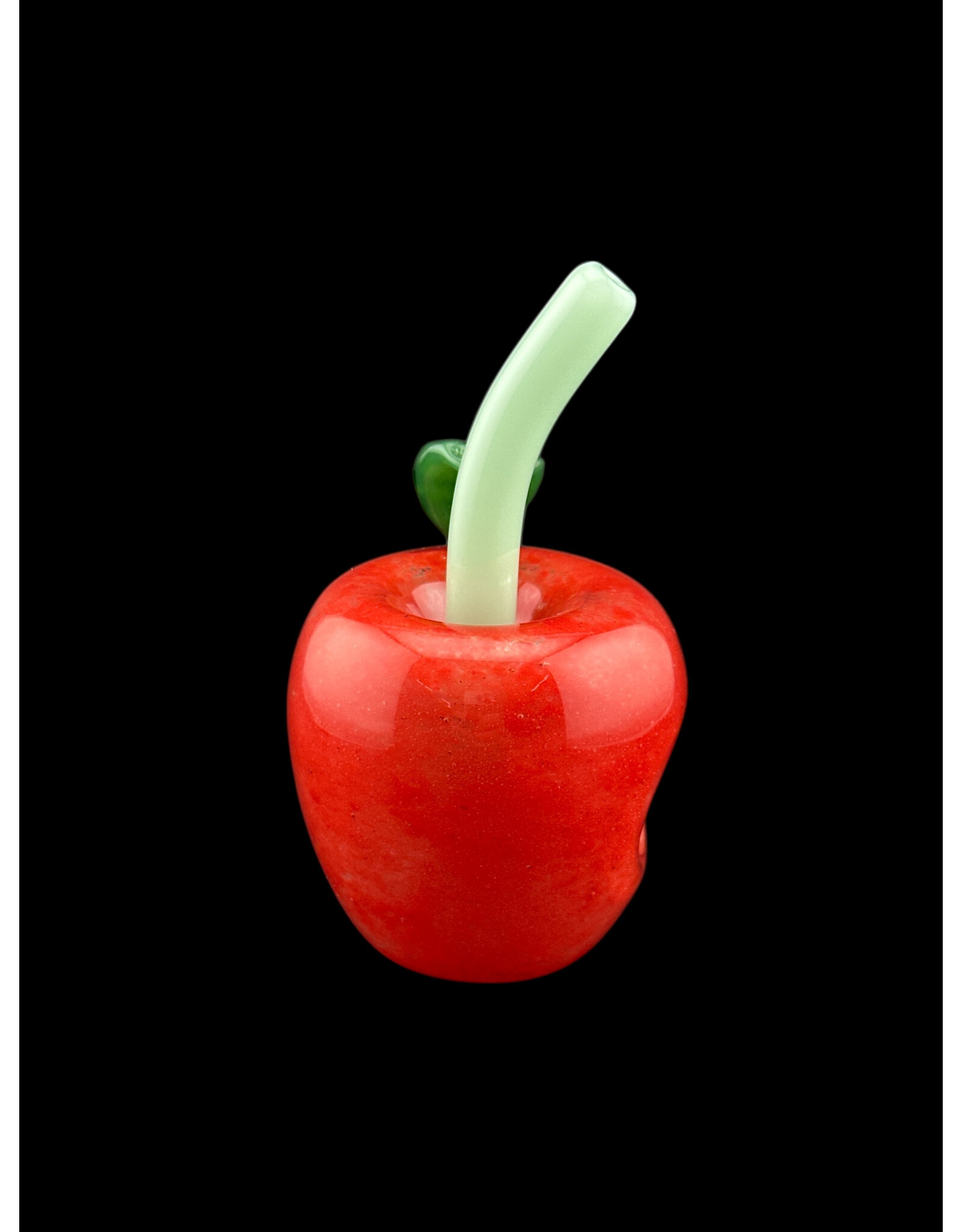 Red Glass Apple Pipe