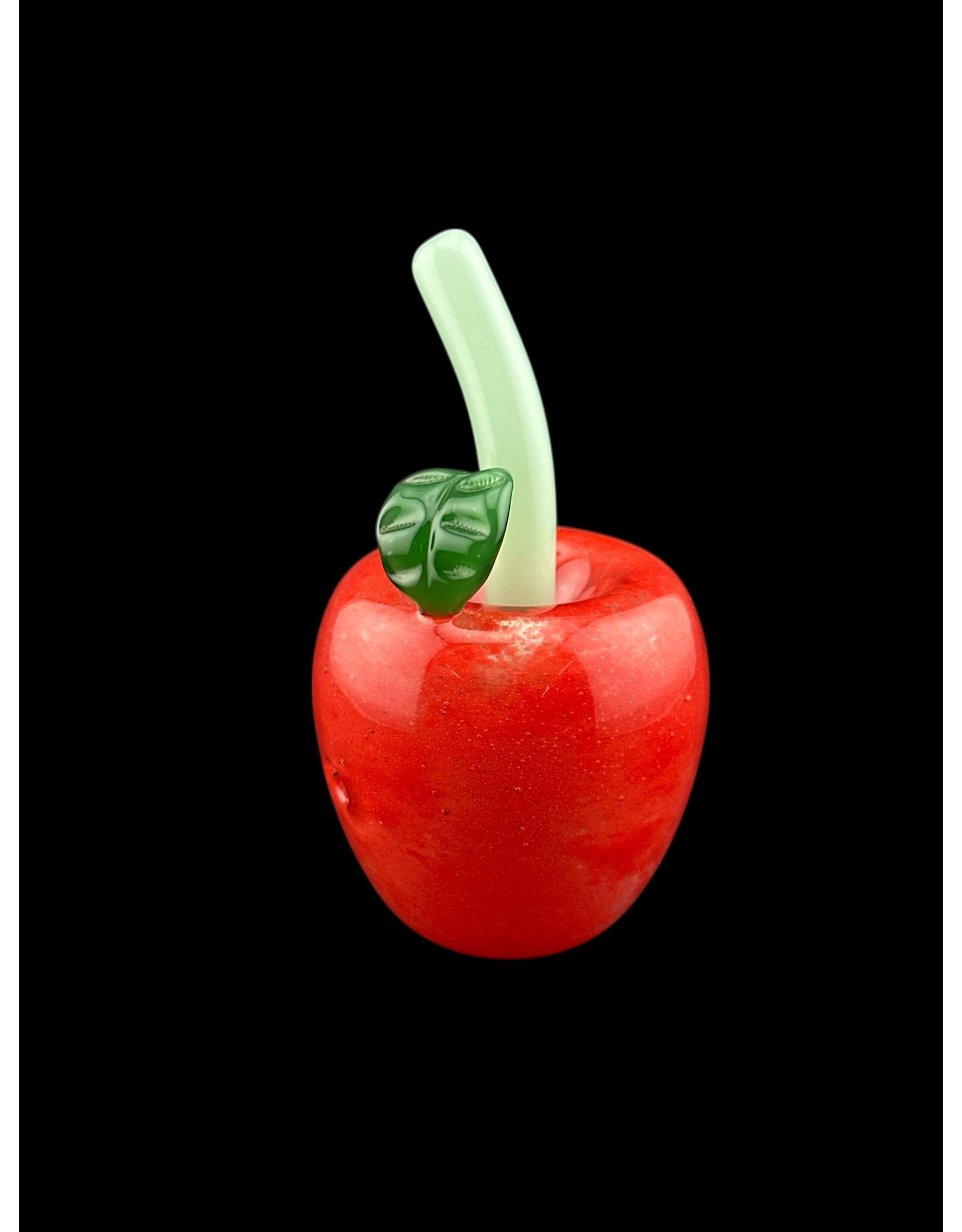 Red Glass Apple Pipe