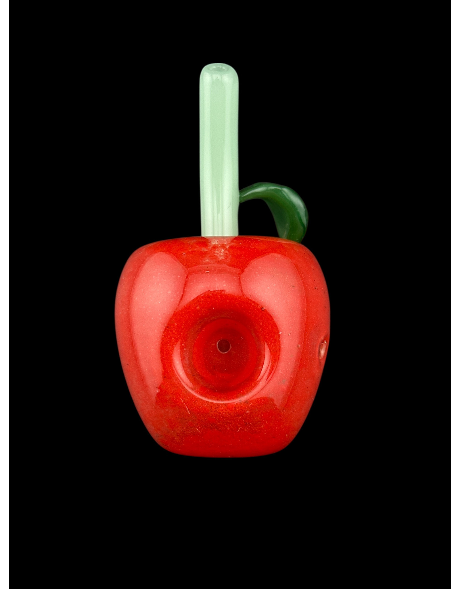 Red Glass Apple Pipe