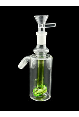 Human Grade Human Grade Dk Barrel Green Accent Ash Catcher 14mm 45 Degree