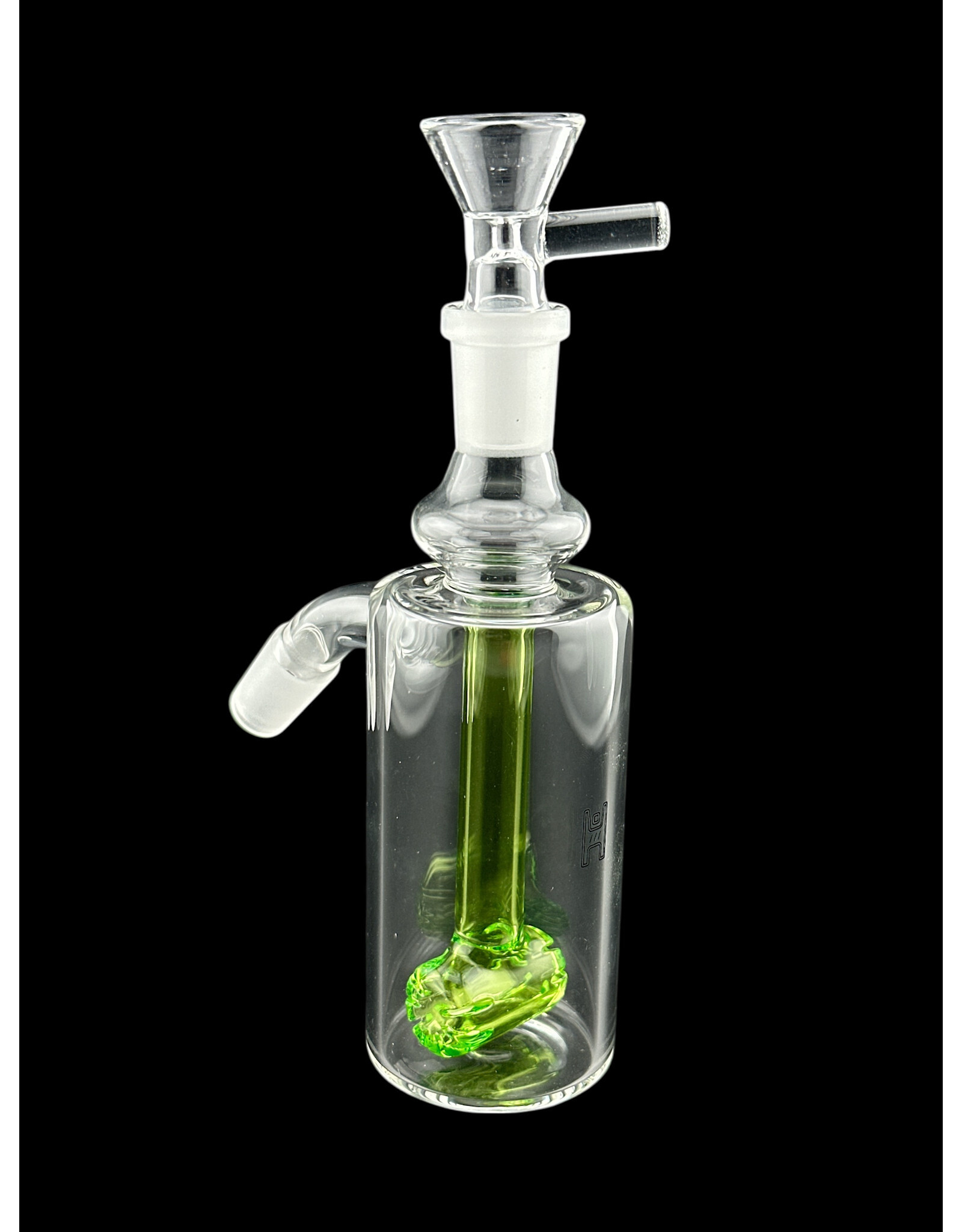 Human Grade Human Grade Dk Barrel Green Accent Ash Catcher 14mm 45 Degree