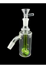 Human Grade Human Grade Dk Barrel Green Accent Ash Catcher 14mm 45 Degree