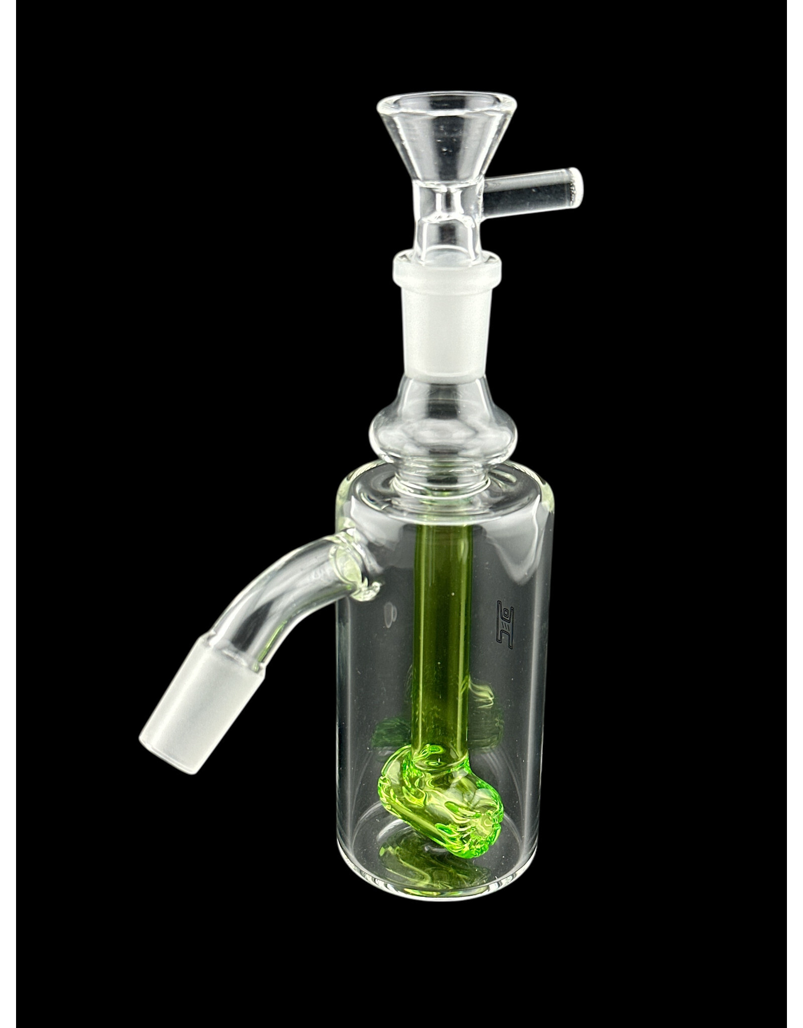 Human Grade Human Grade Dk Barrel Green Accent Ash Catcher 14mm 45 Degree