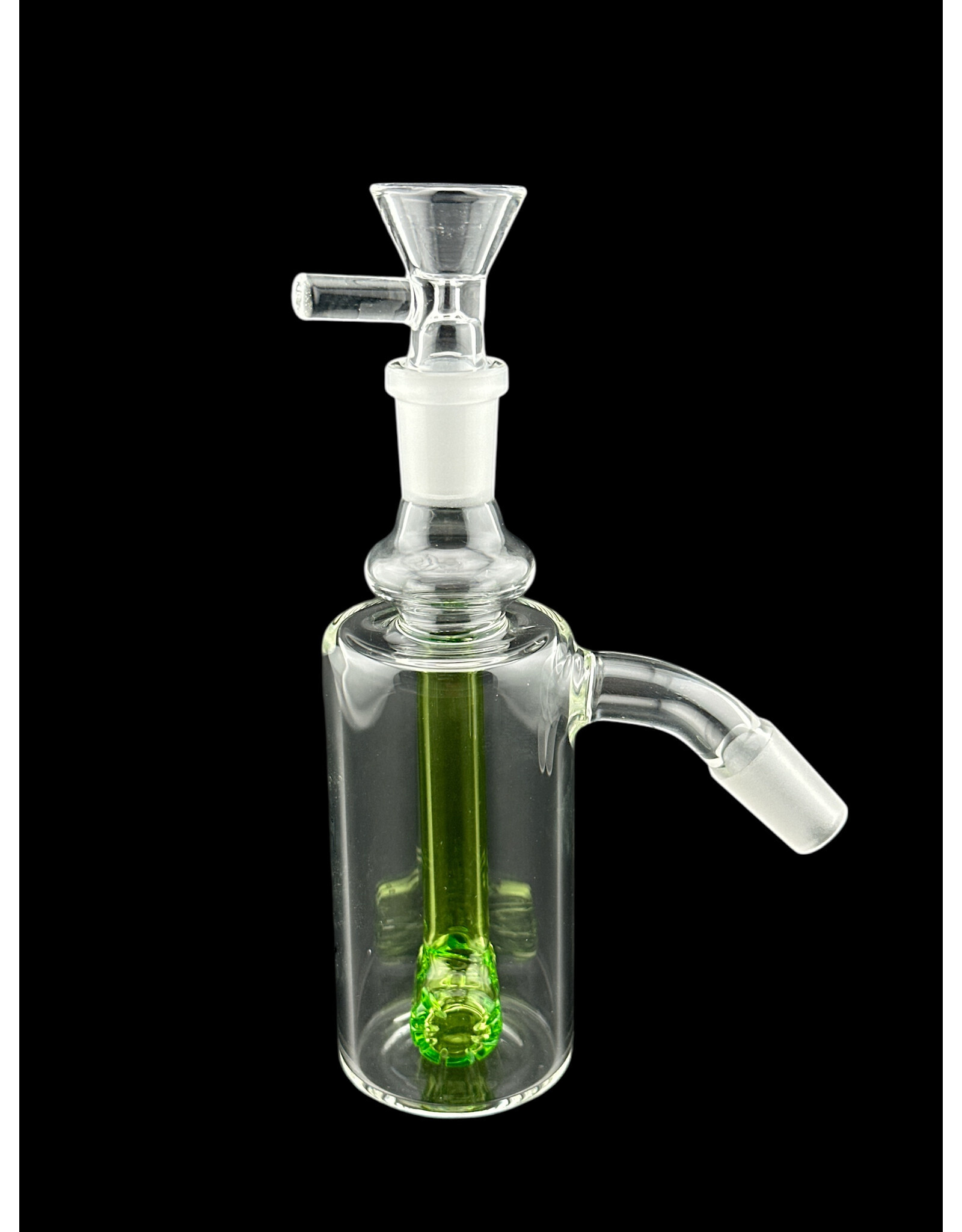 Human Grade Human Grade Dk Barrel Green Accent Ash Catcher 14mm 45 Degree