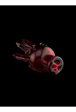 Based Glass Based Glass Red Crystal Growth Spinner Bubble Carb Cap