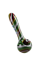 Rasta Worked Swirl Hand Pipe - 5.25"