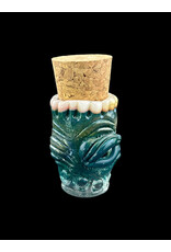 Teal Monster Jar With Teeth