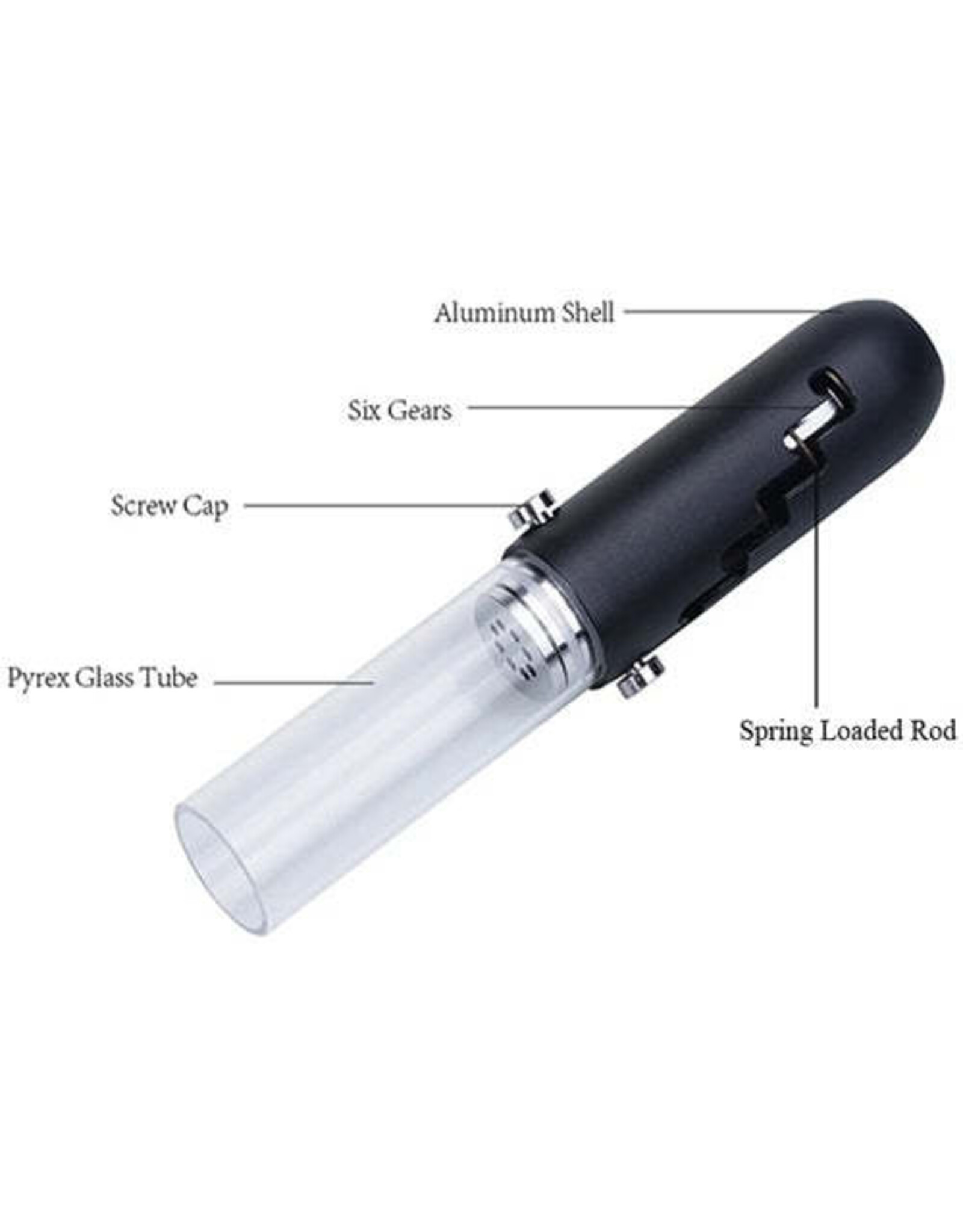 Glass Blunt MJ420 Best Grinder - 2.5" / Silver