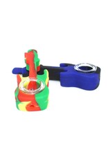 Silicone Guitar Handpipe - 4.25" / Assorted