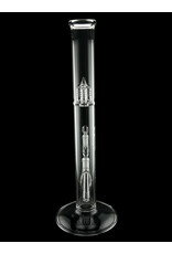 Sovereignty glass 44x4 Diffy Tube With Removable 180 Grid Downstem Clear