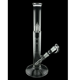 Sovereignty glass Bishop Diffy Tube With Removable 180 Grid Downstem Clear