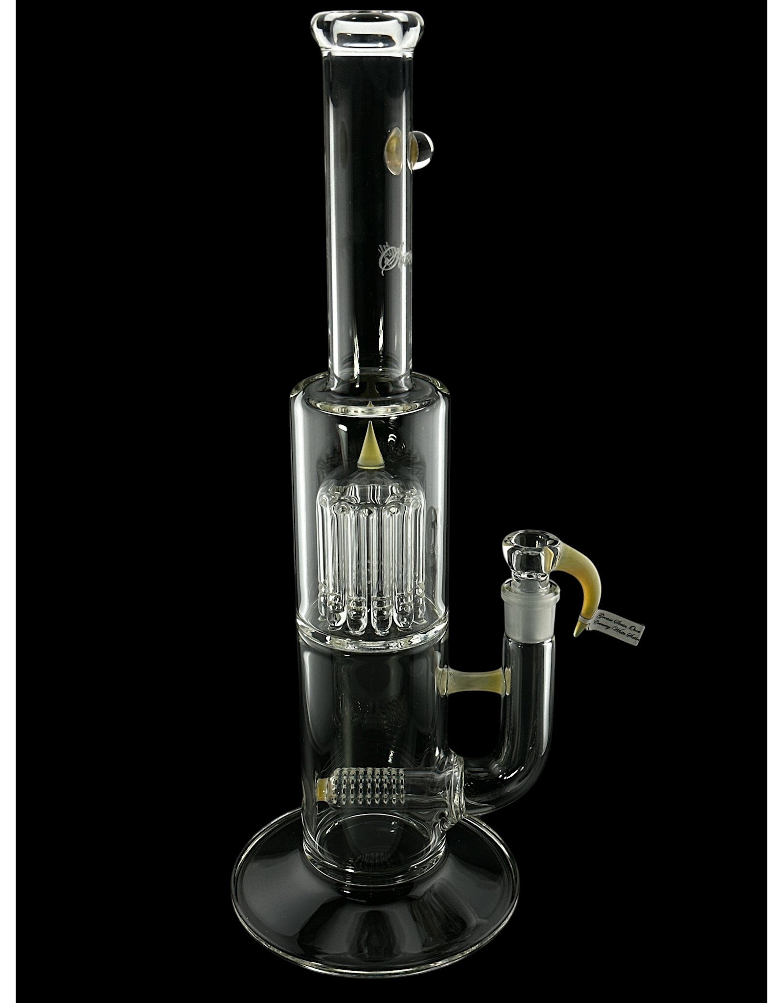 Sovereignty glass King 12 Minor Accent Stemline  Grease Stain Over White Satin With Millie 20mm 9 Cut Upgrid To 12 Tree With Moodmat