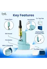 Smyle Labs Smyle Labs Inhaler 510 Cart Battery + Cloud Filters Purple