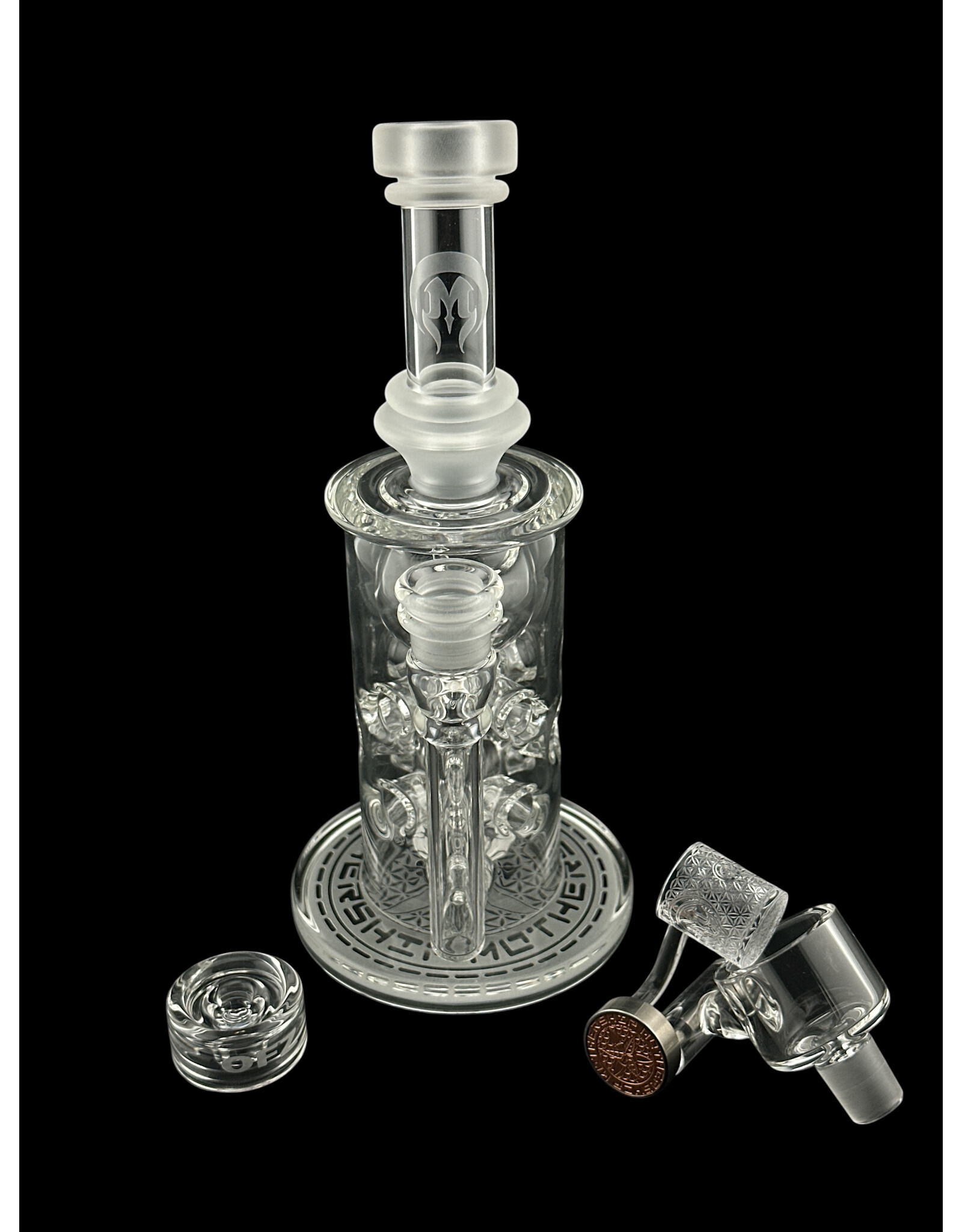 mothership glass Mothership Straight Fab Torus Clear w/ Mega Pot and OFZ