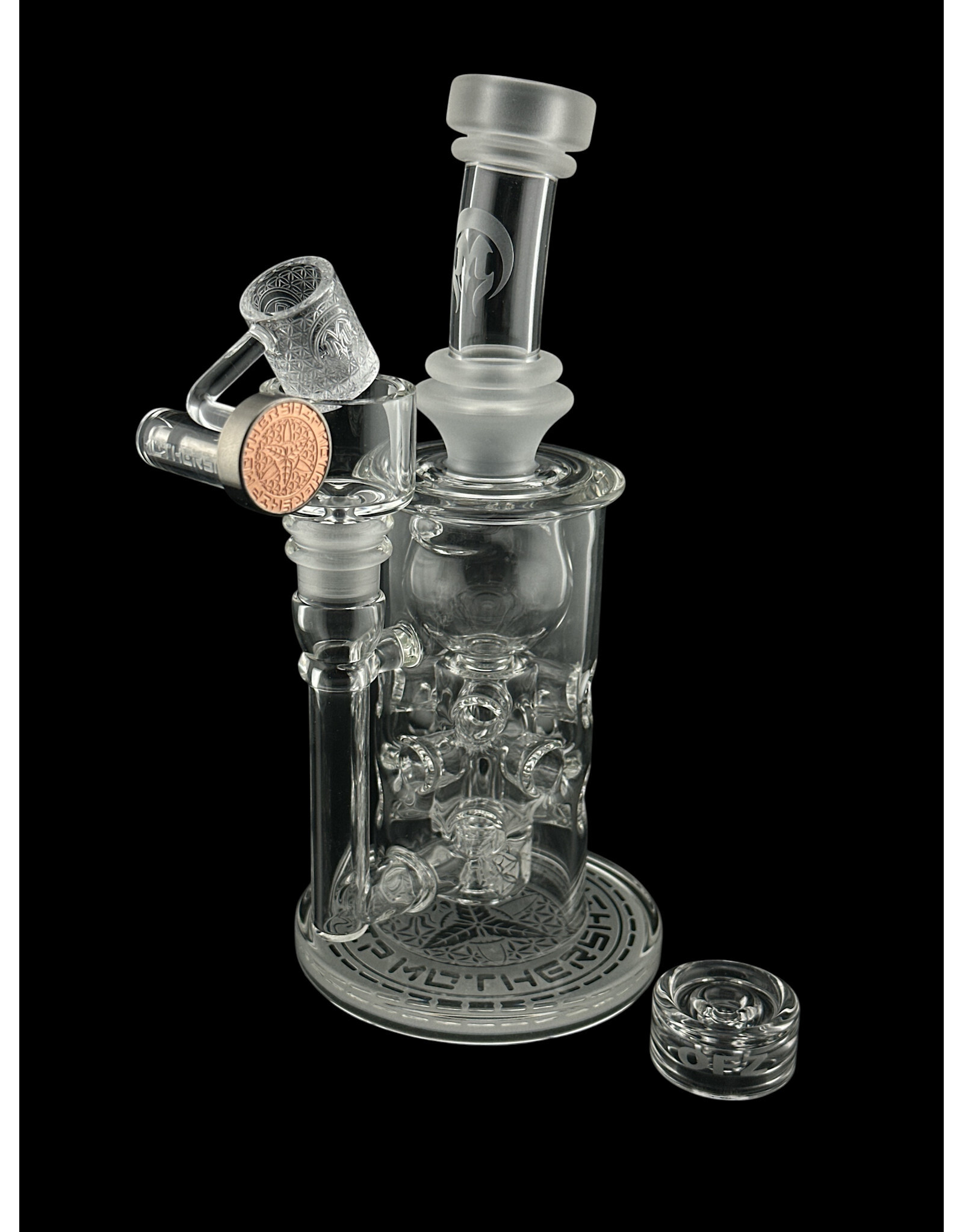 mothership glass Mothership Straight Fab Torus Clear w/ Mega Pot and OFZ