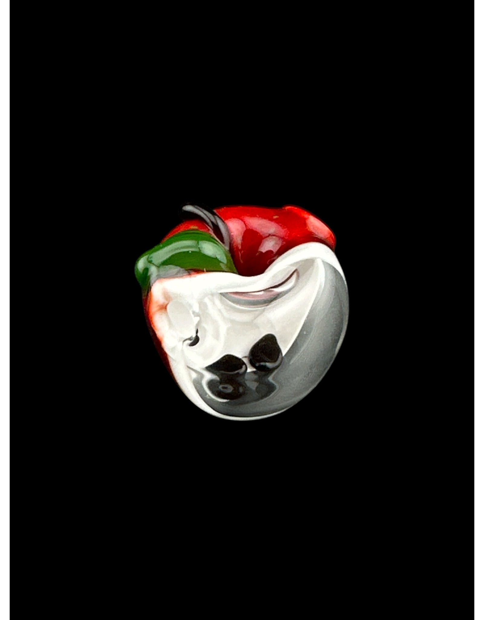Red Apple Window With Seeds Pendant