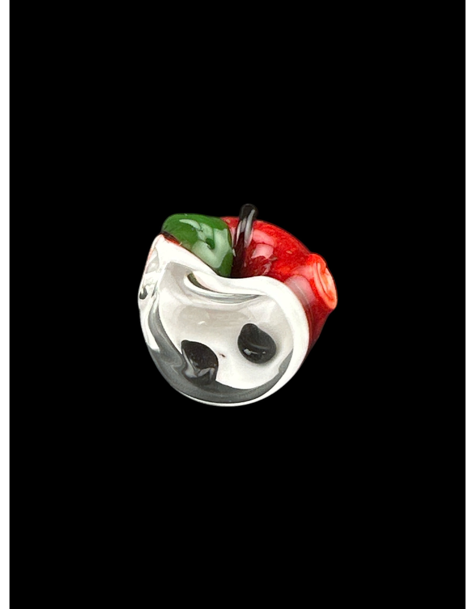 Red Apple Window With Seeds Pendant