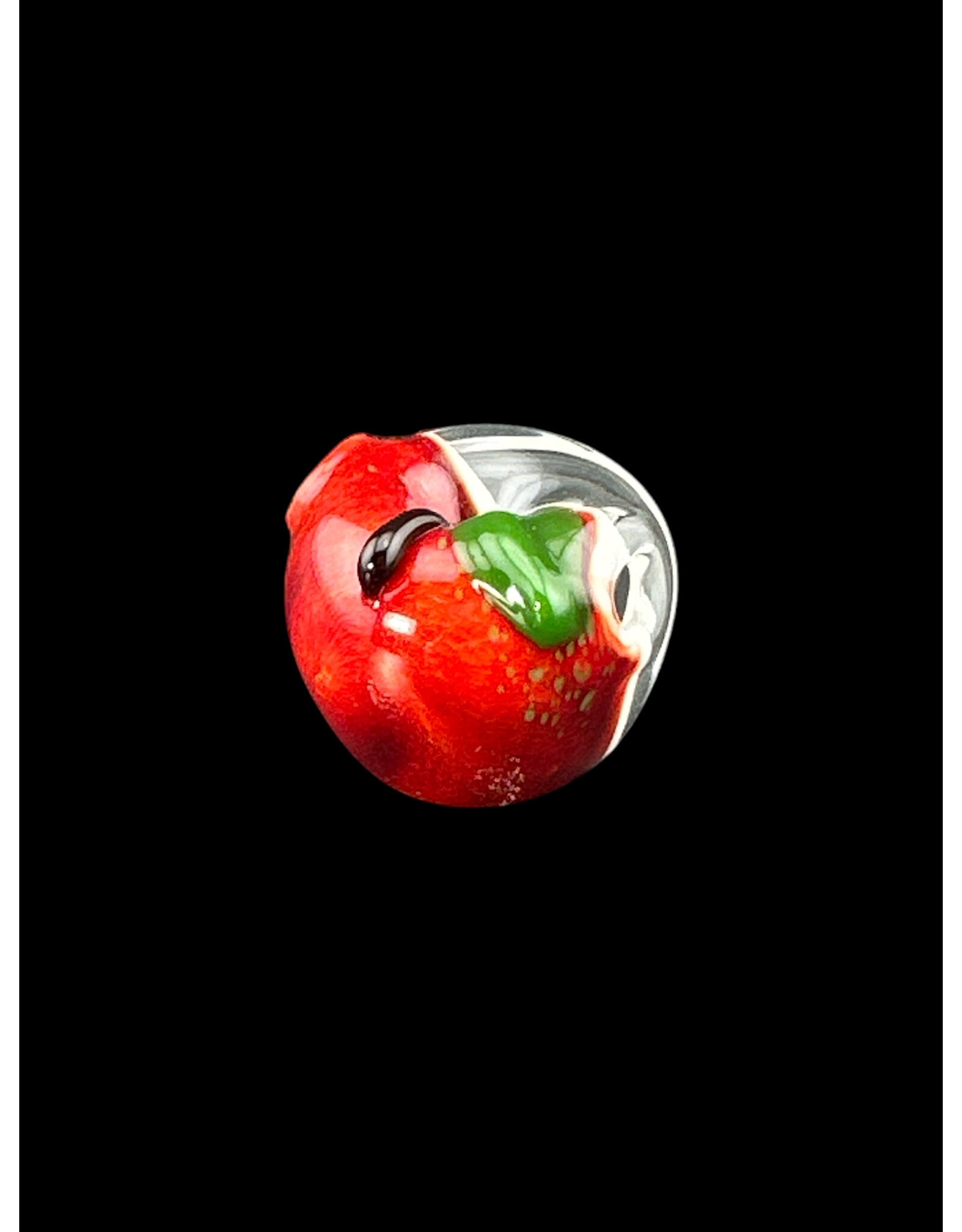 Red Apple Window With Seeds Pendant