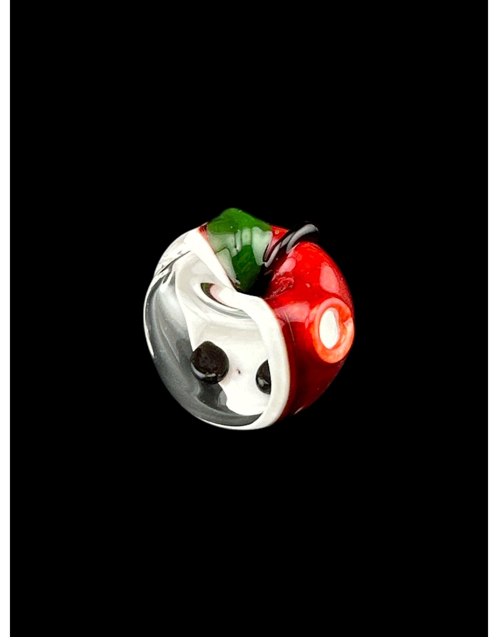 Red Apple Window With Seeds Pendant