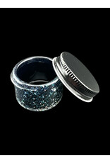 Glass Smith Crushed Opal Baller Jar