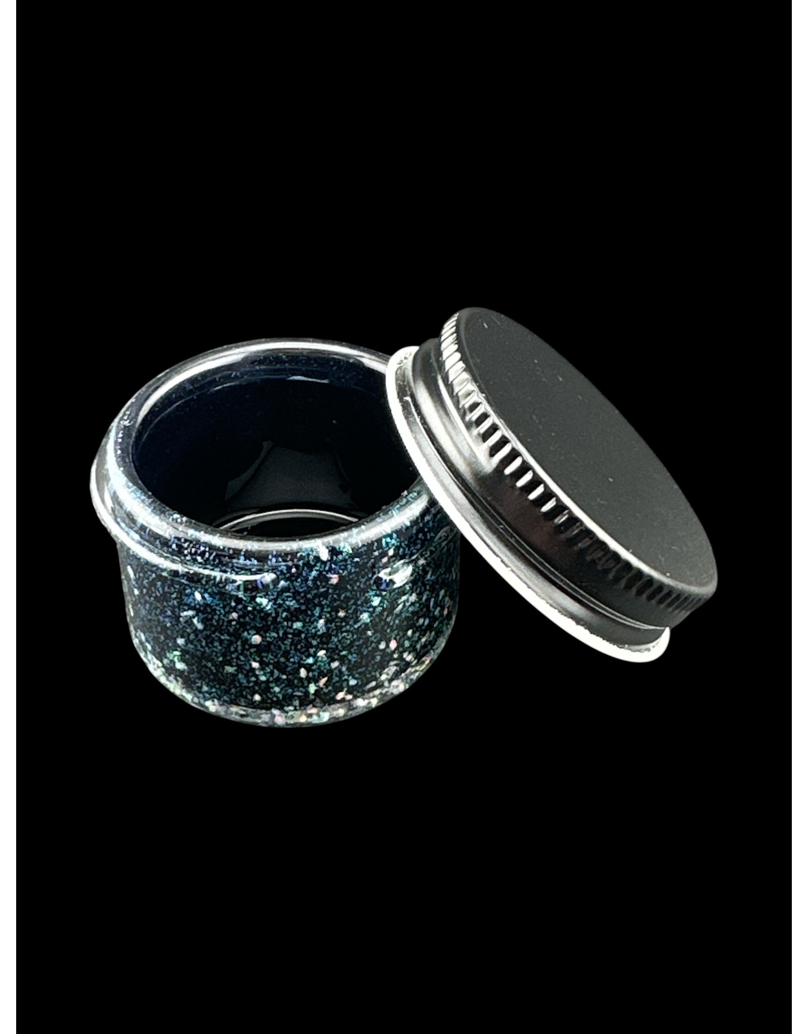 Glass Smith Crushed Opal Baller Jar