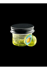 Glass Smith UV Green Baller Jar With Reversal Millie