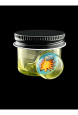 Glass Smith UV Green Baller Jar With Reversal Millie