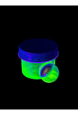 Glass Smith UV Green Baller Jar With Reversal Millie