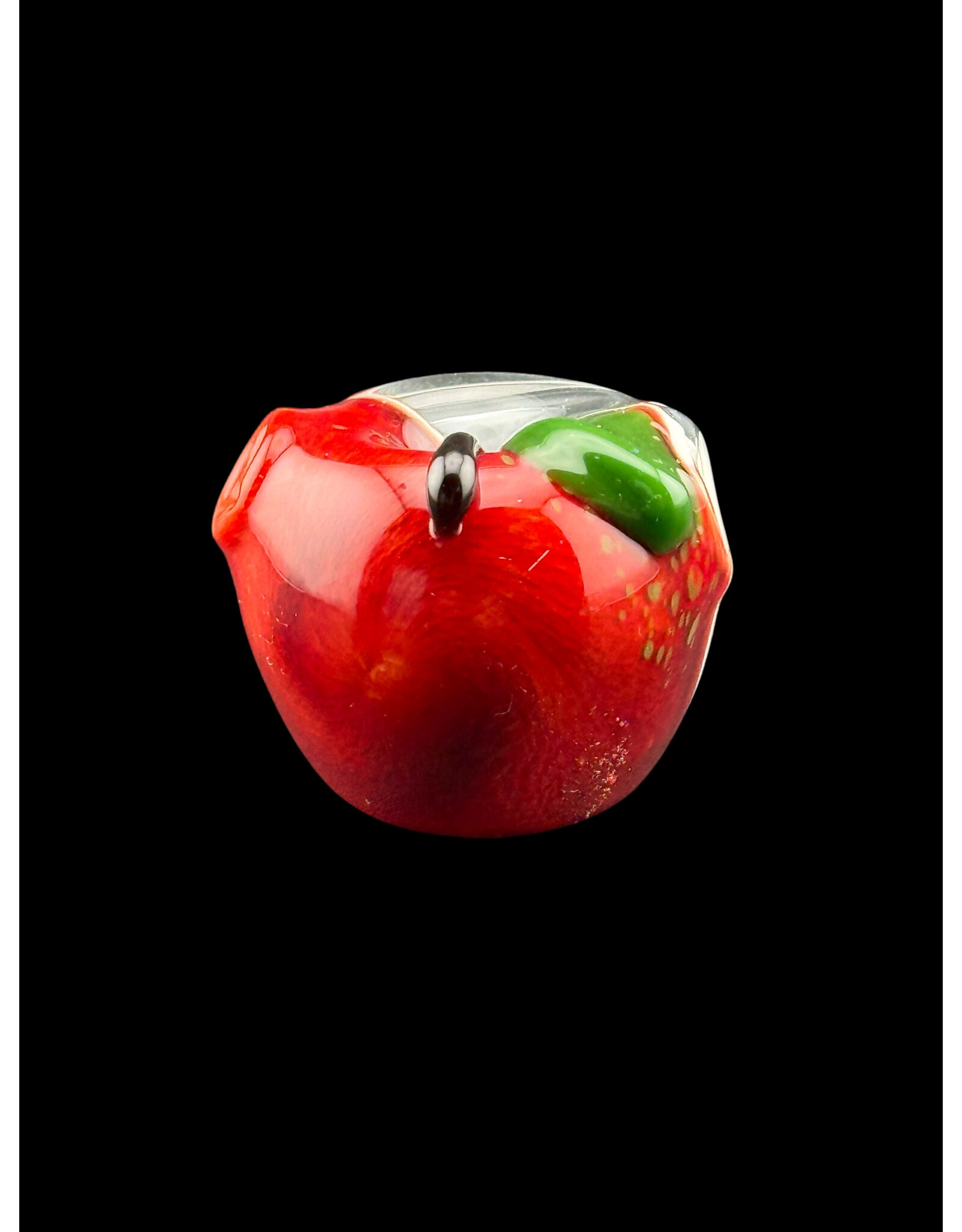 Red Apple Window With Seeds Pendant