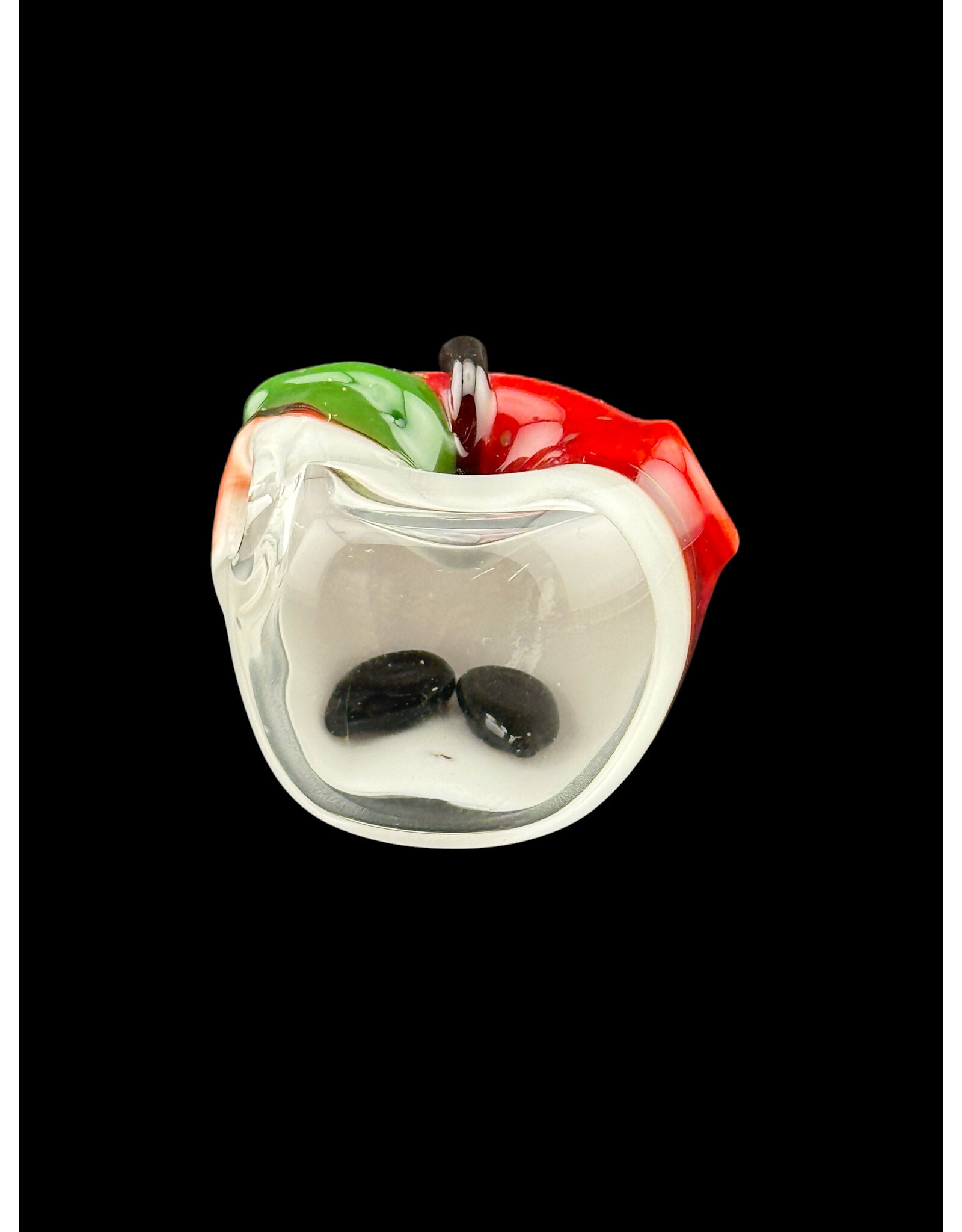 Red Apple Window With Seeds Pendant