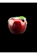 Red Apple Window With Worm Pendant