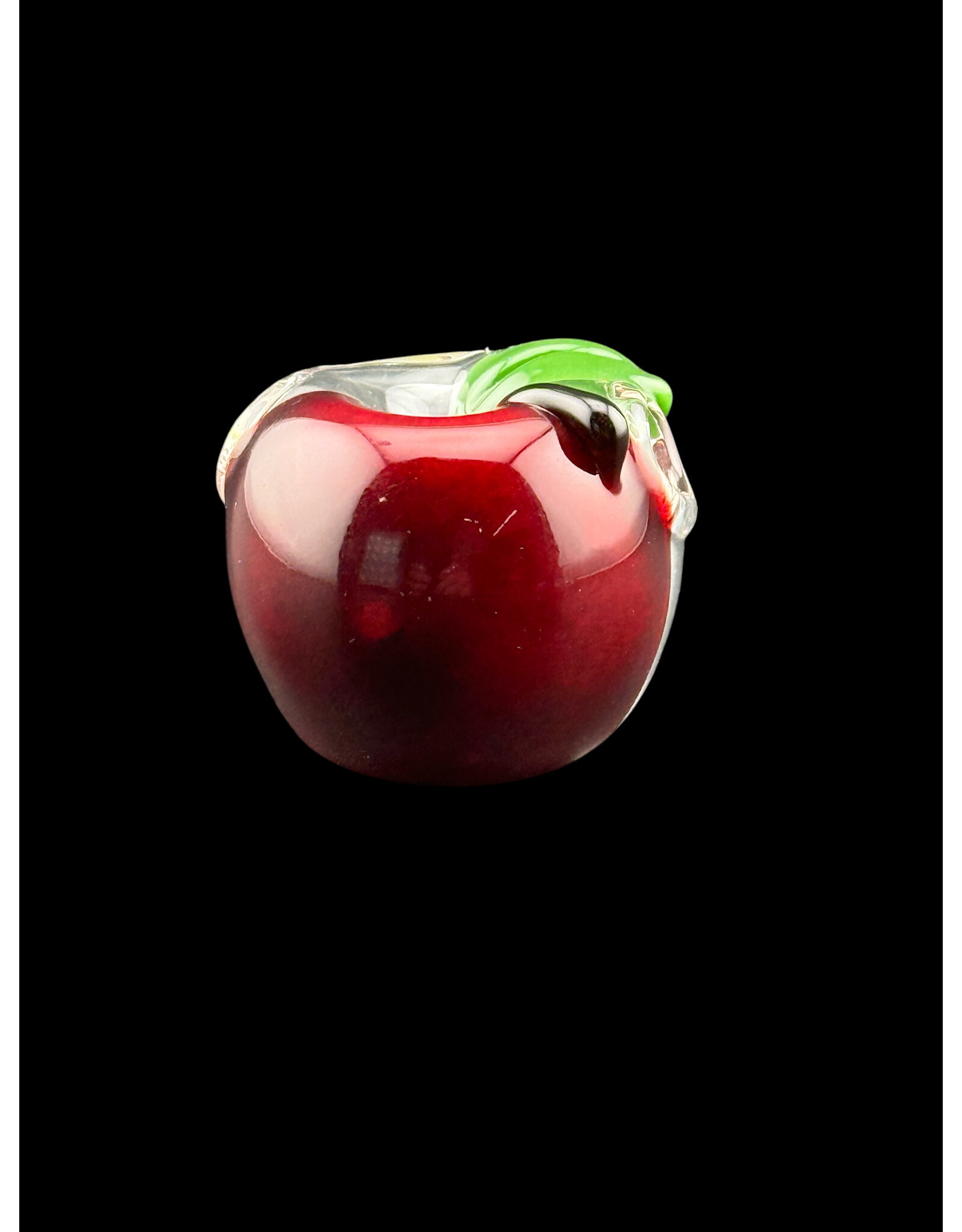 Red Apple Window With Worm Pendant