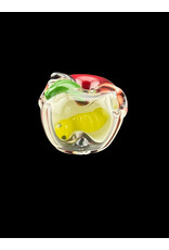 Red Apple Window With Worm Pendant