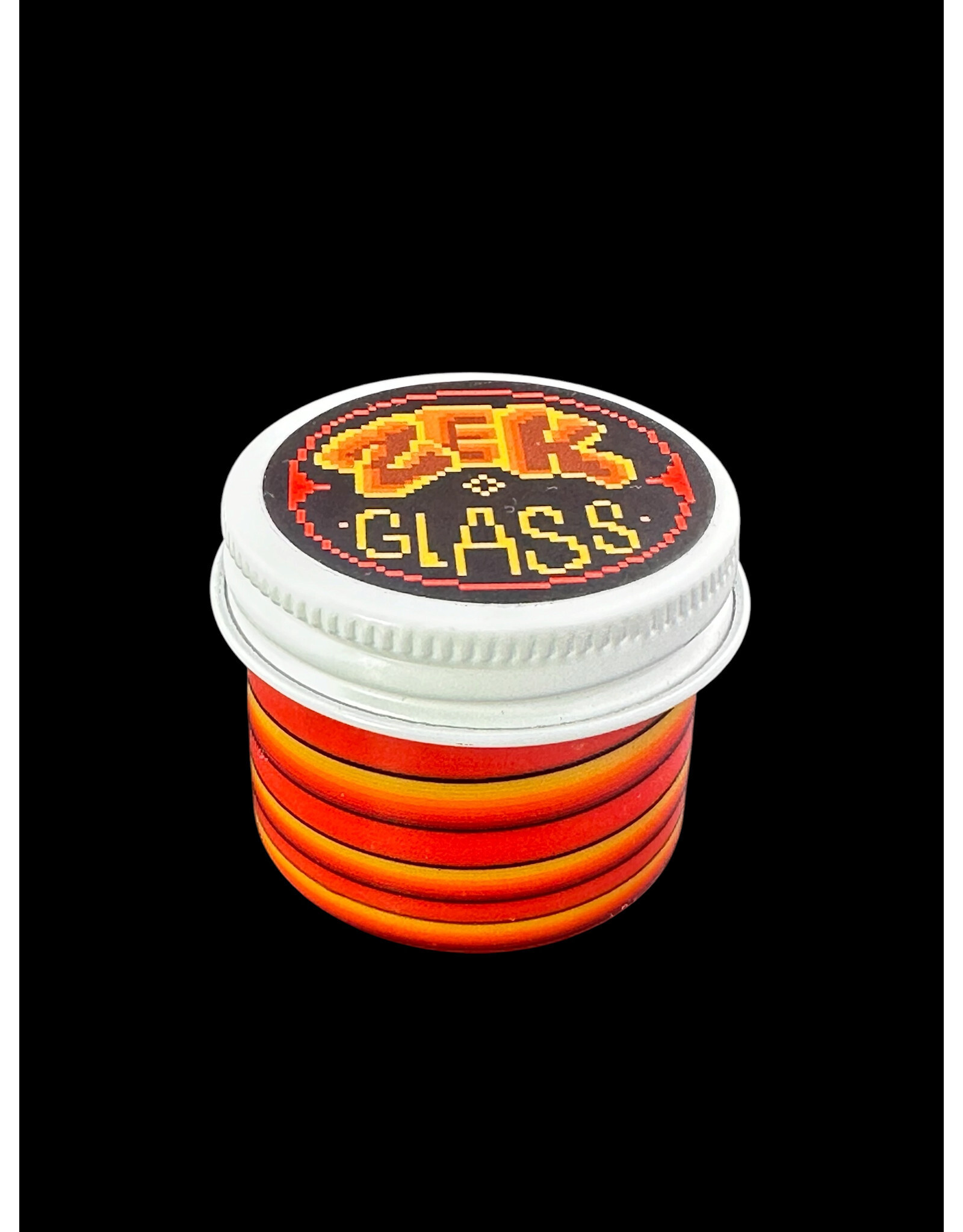 Zek Glass Orange And Yellow 1 Layer Baller Jar