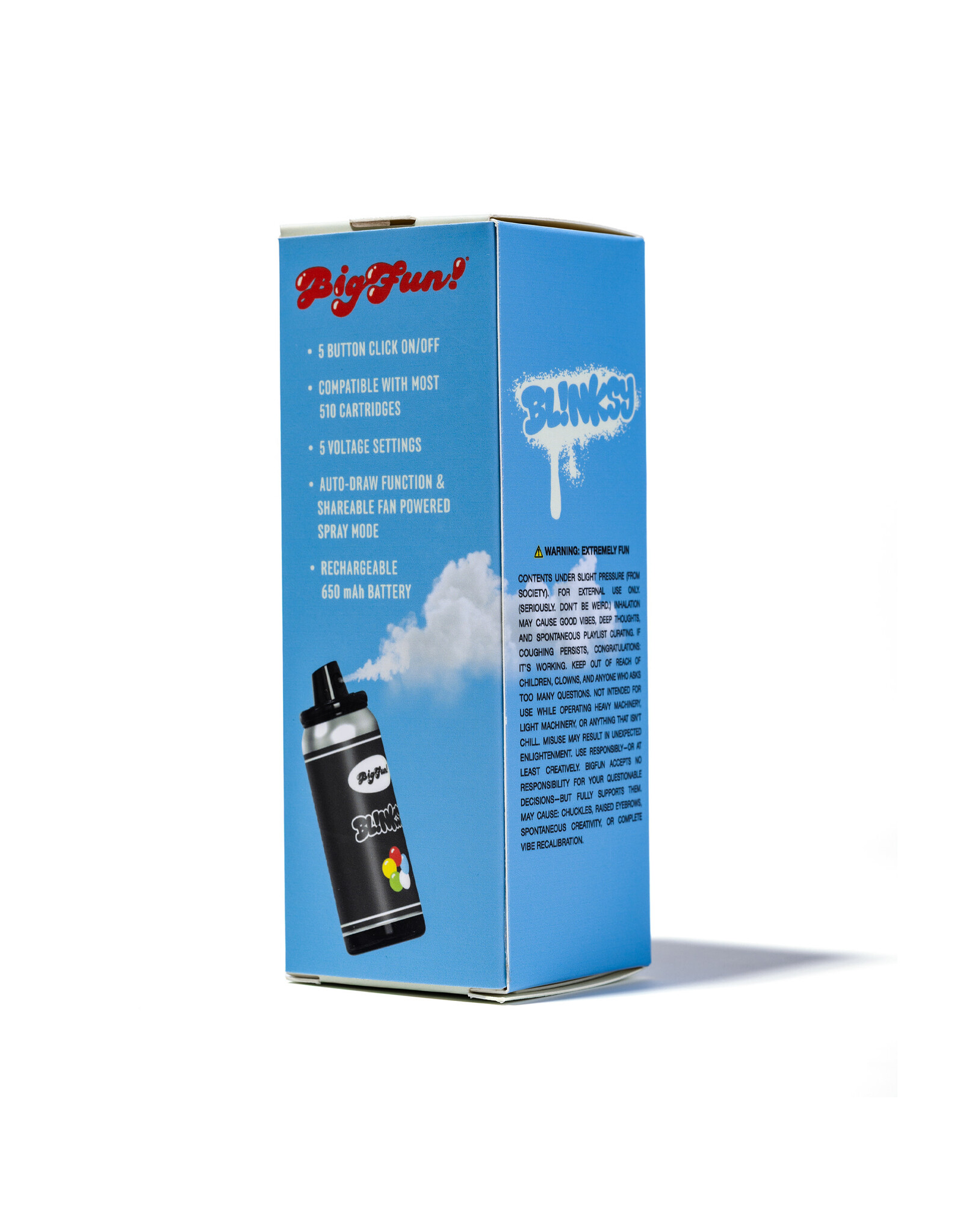 Bigfun Blinksy Black Spray Can