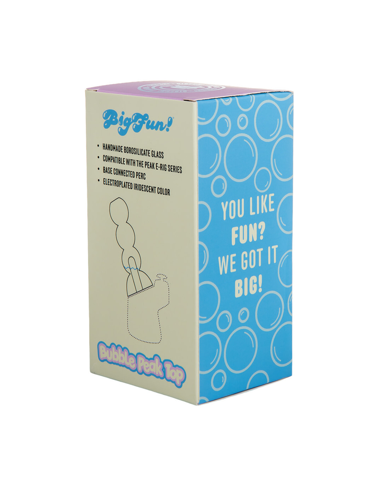 Bigfun Bubble Peak Top Iridescent