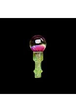 Tokr Glass Opal Marble Rose Cloud/Slyme Joystick Cap For Puffco Peak Pro 3DXL By Tokr Glass