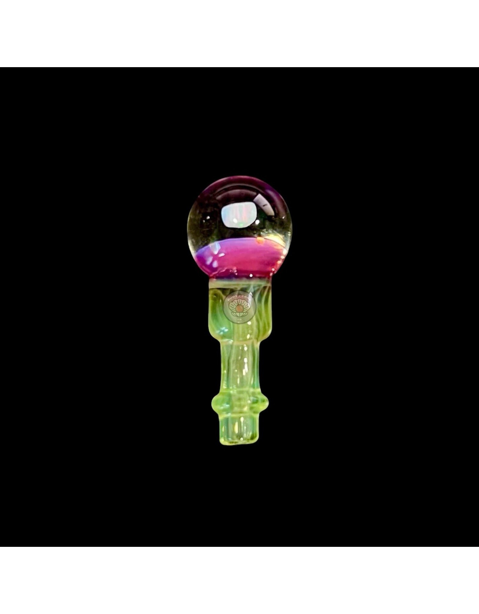Tokr Glass Opal Marble Rose Cloud/Slyme Joystick Cap For Puffco Peak Pro 3DXL By Tokr Glass