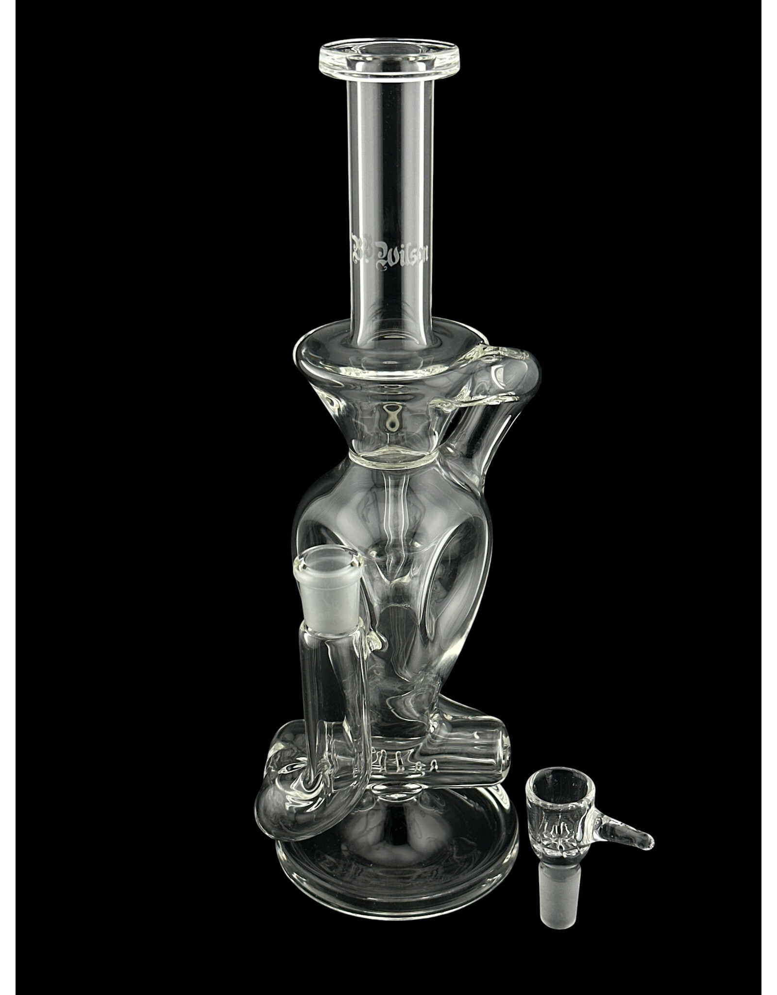 Ben Wilson Triple Donut Inline Recycler Clear