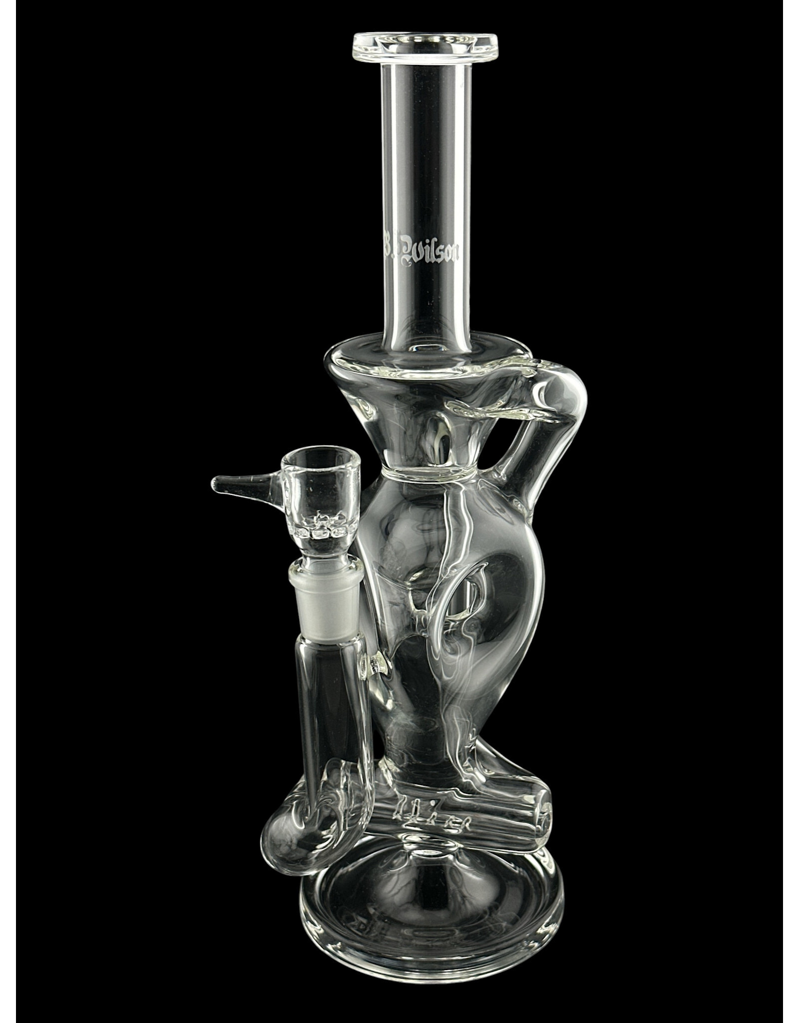 Ben Wilson Triple Donut Inline Recycler Clear