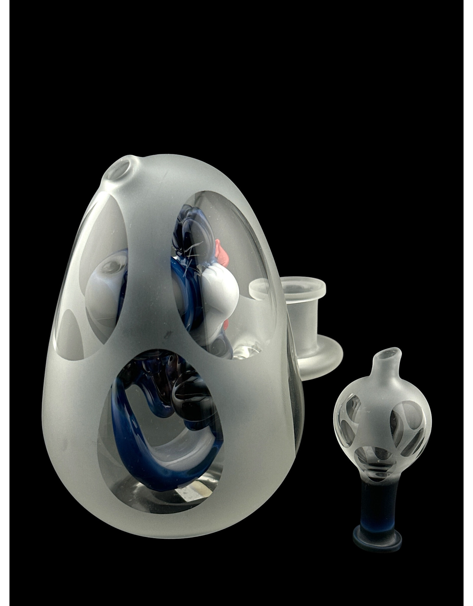 Bob the Glass blower BTGB 14mm Yoshi Egg With Matching Carb Cap
