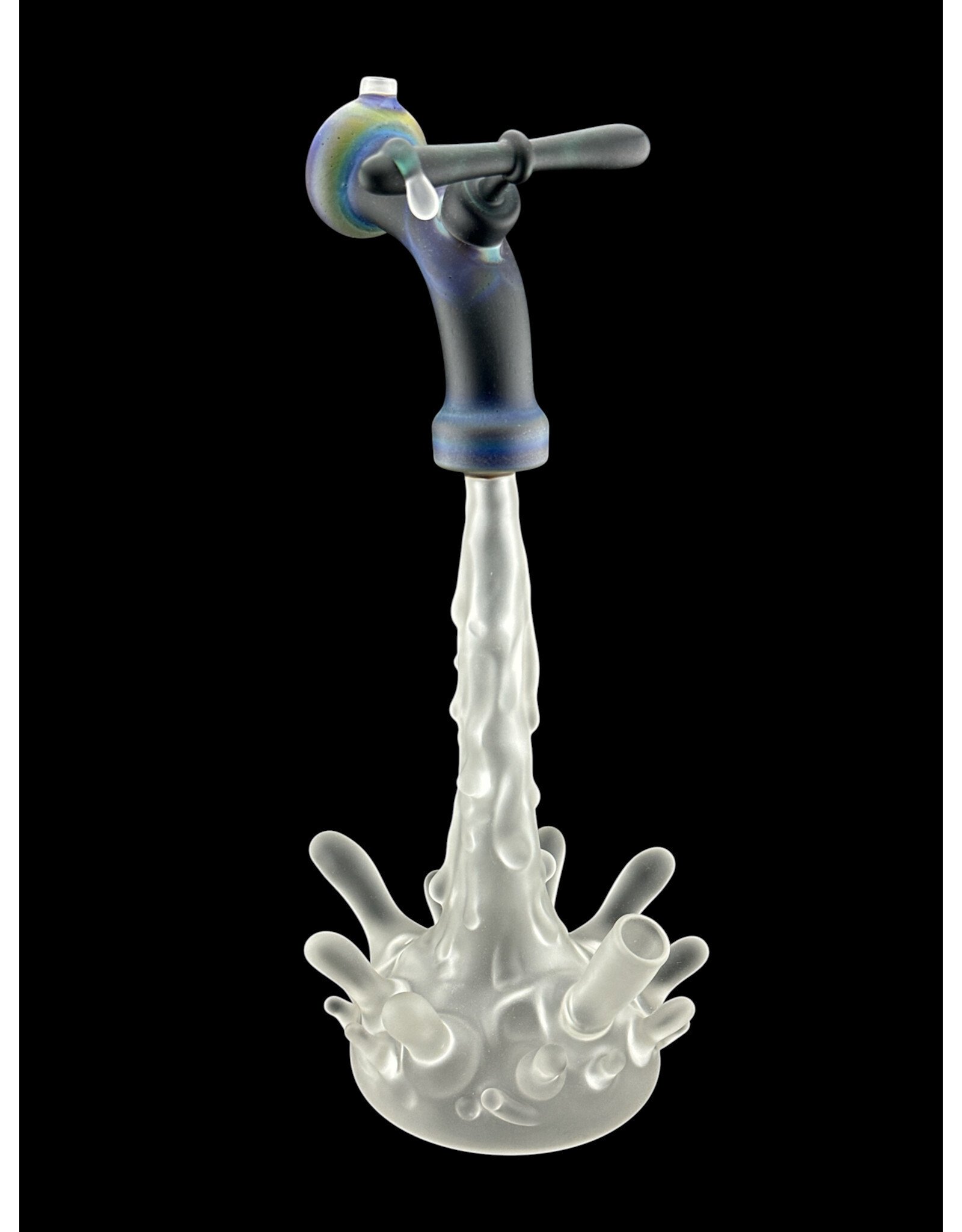 Goose Glass Splash Rig With Matching Carb Cap