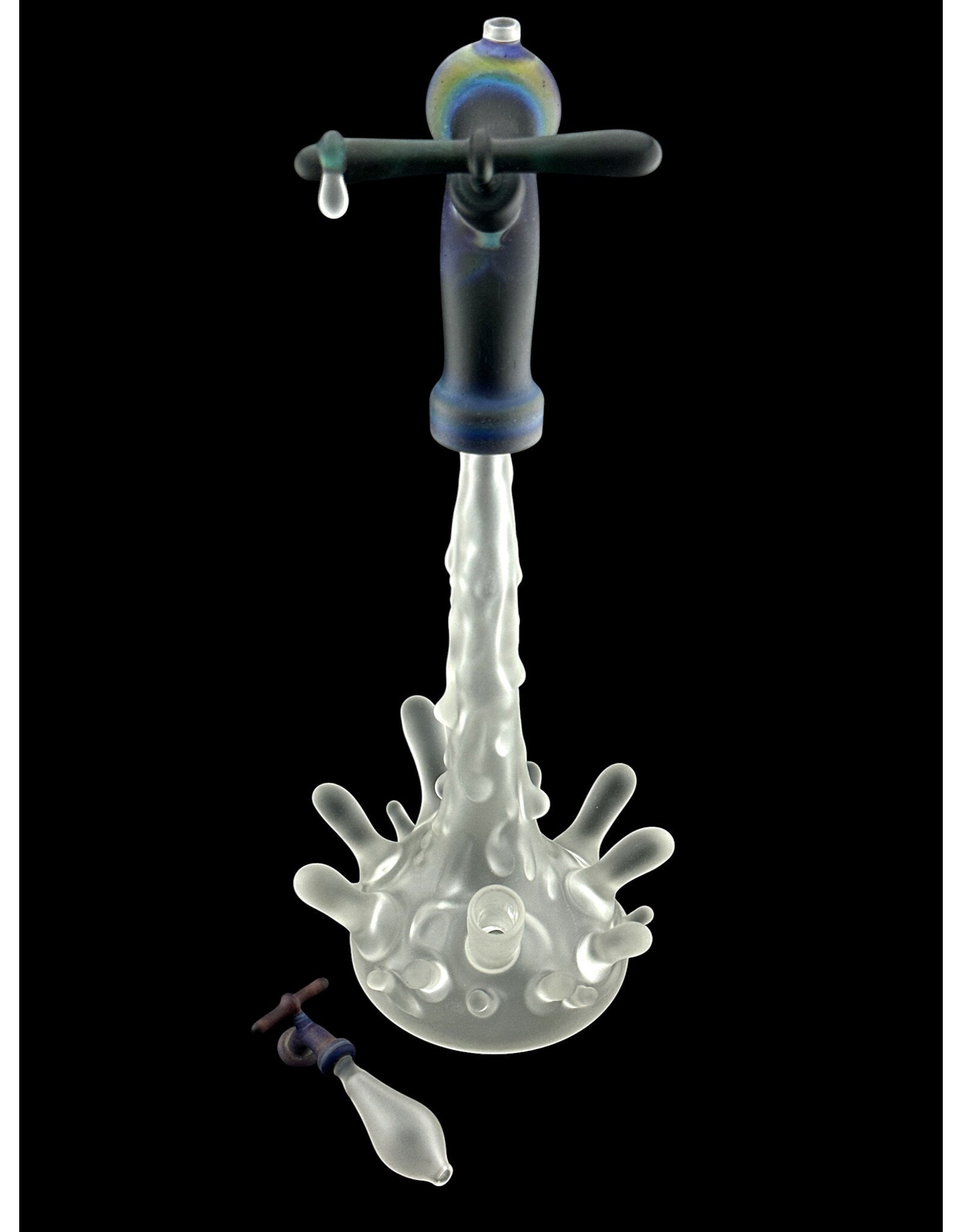 Goose Glass Splash Rig With Matching Carb Cap