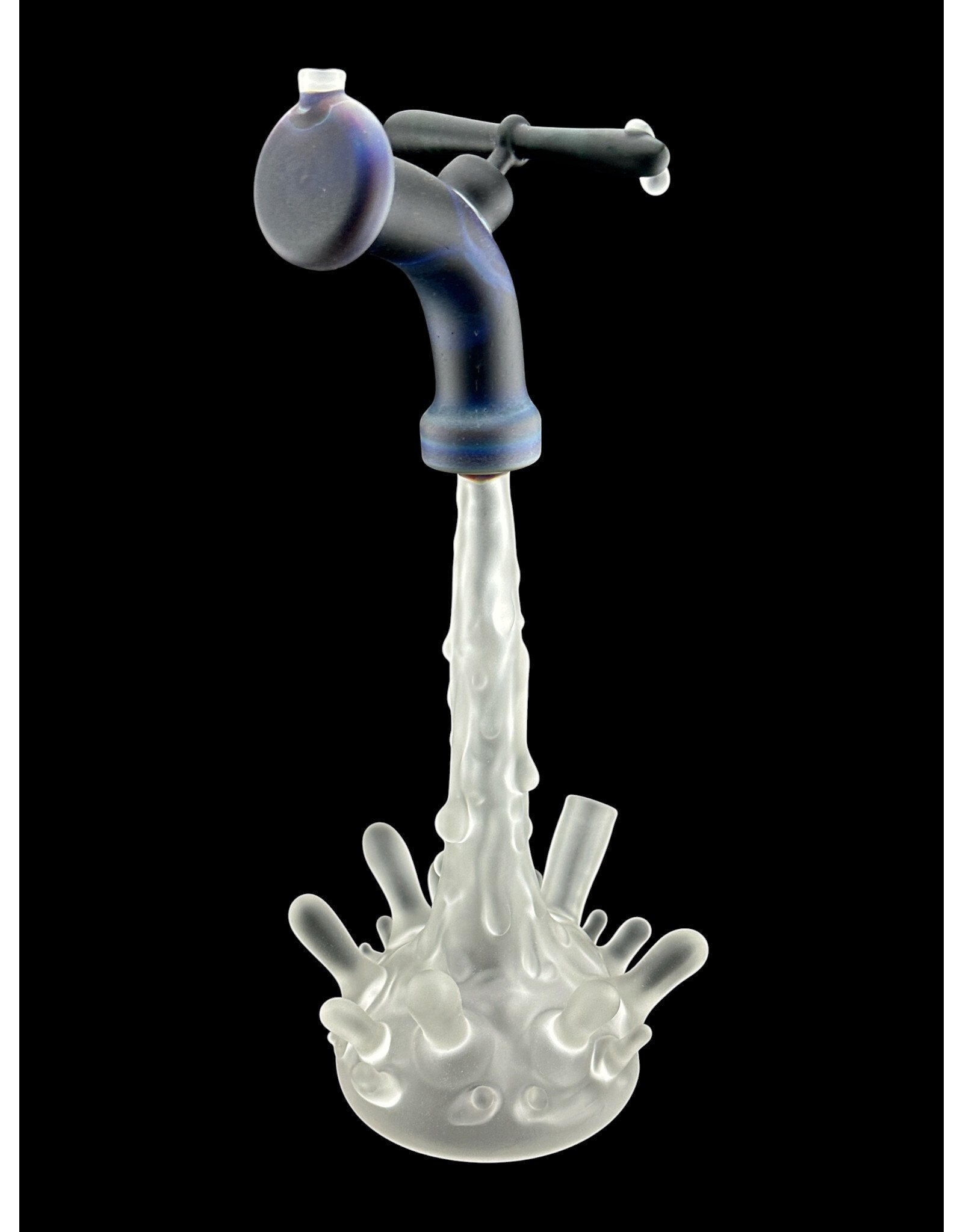 Goose Glass Splash Rig With Matching Carb Cap