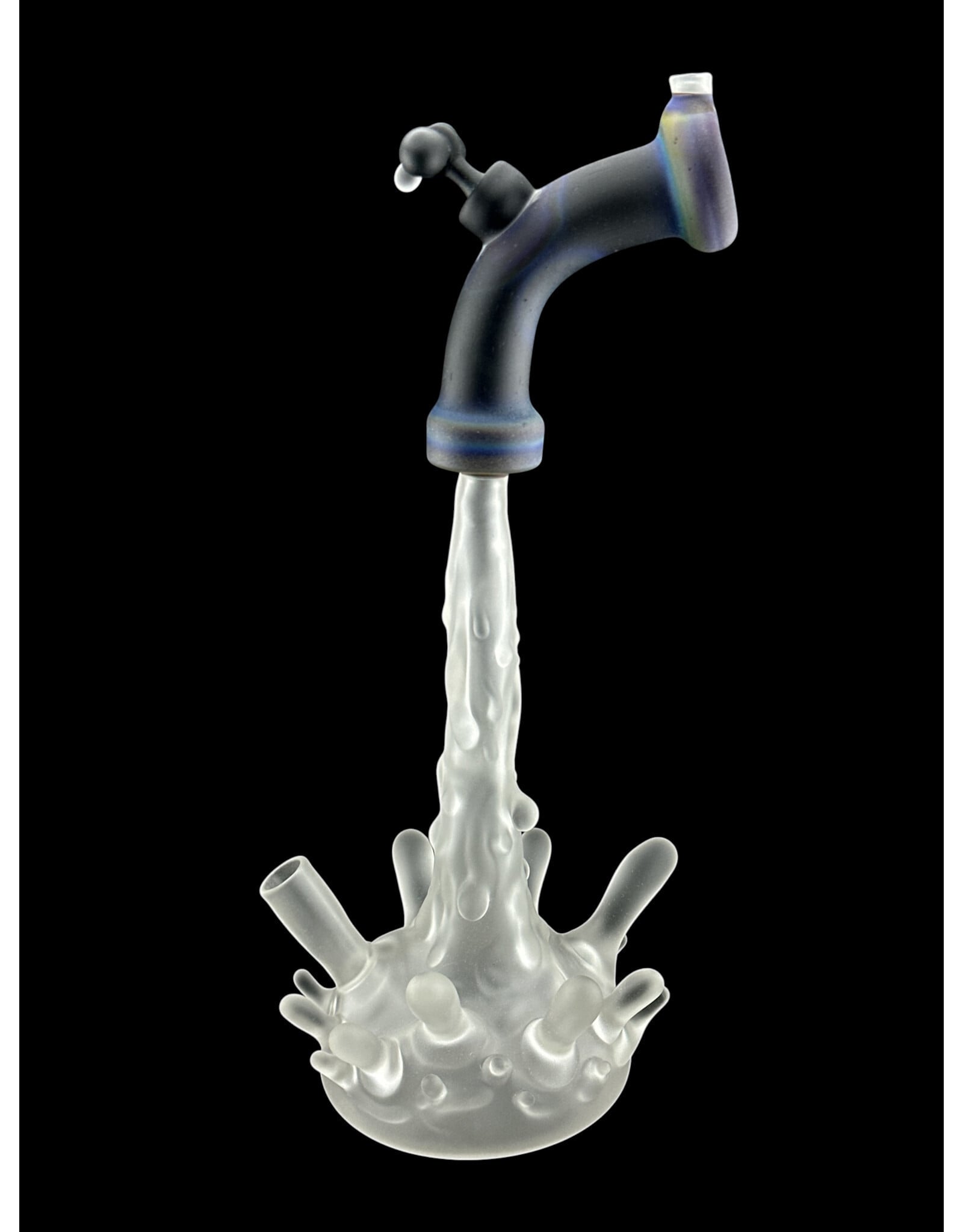 Goose Glass Splash Rig With Matching Carb Cap