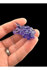 Goose Glass Purple Pineapple Pendant