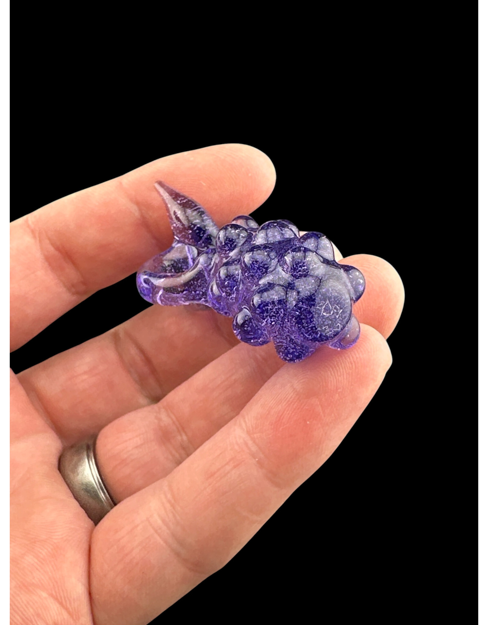 Goose Glass Purple Pineapple Pendant