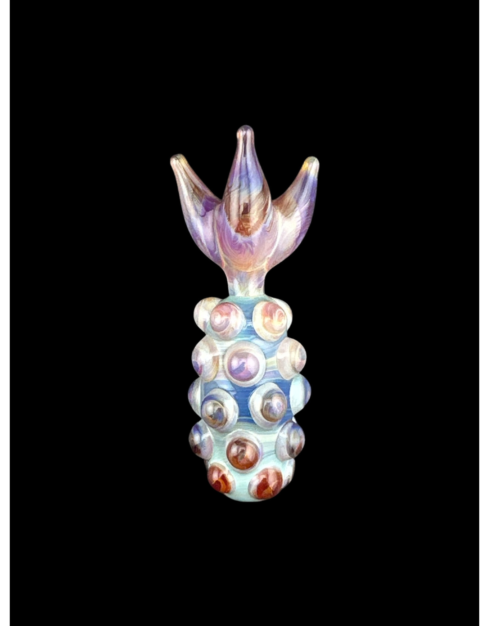 Goose Glass Amber Purple Pineapple Pendant