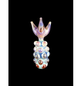 Goose Glass Amber Purple Pineapple Pendant